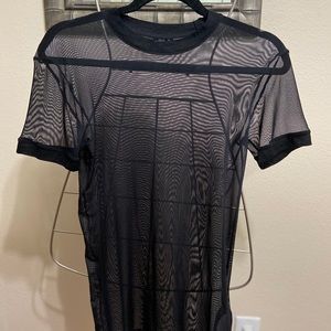 Topshop Sheer Jersey Tee